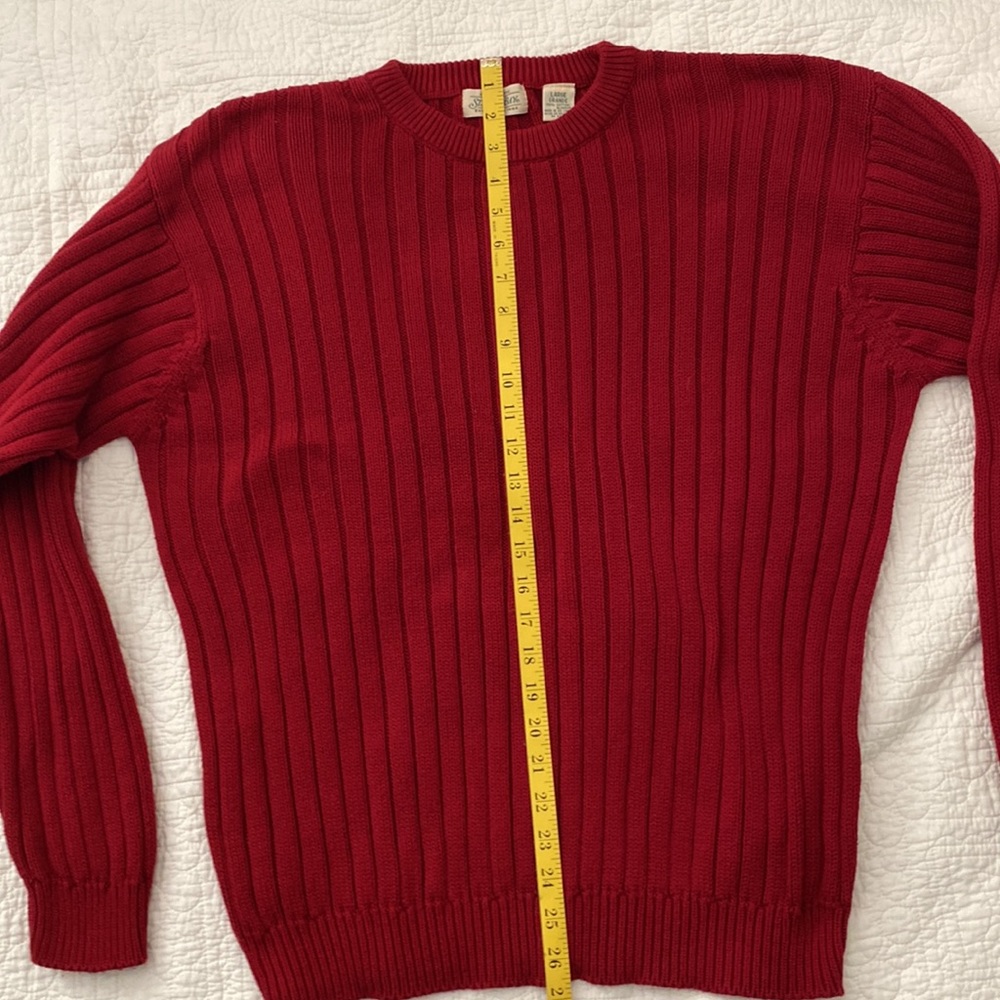 GORGEOUS Red Sweater - Large - Picture 6 of 6